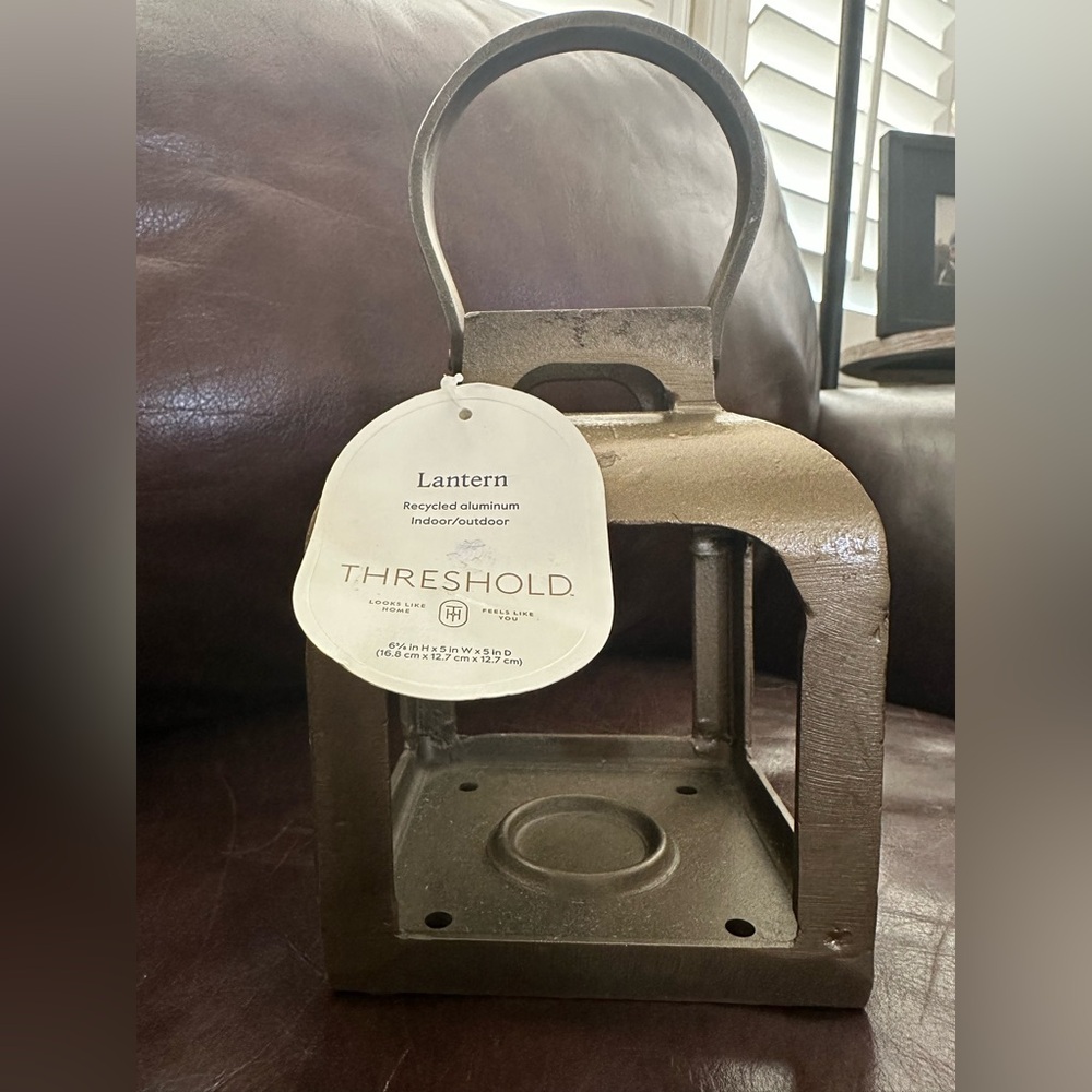 Threshold Bronze Metal Lantern NWT